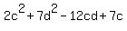 2c%5E2%2B7d%5E2-12cd%2B7c