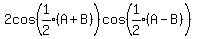 2cos%28expr%281%2F2%29%28A%2BB%29%29cos%28expr%281%2F2%29%28A-B%29%29