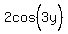 2cos%5E%22%22%283y%29