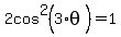 2cos%5E2%283%2Atheta%29=1