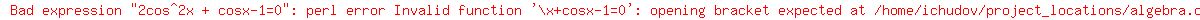 2cos%5E2x+%2B+cosx-1=0