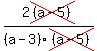 2cross%28%28a-5%29%29%2F%28a-3%29cross%28%28a-5%29%29