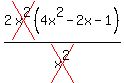 2cross%28x%5E2%29%284x%5E2+-+2x+-+1%29%2F+cross%28x%5E2%29