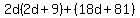 2d%282d%2B9%29%2B%2818d%2B81%29
