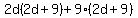 2d%282d%2B9%29%2B9%282d%2B9%29