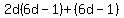 2d%286d-1%29%2B%286d-1%29