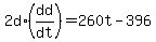 2d%2A%28dd%2Fdt%29+=+260t-396