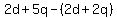 2d%2B5q-%282d%2B2q%29