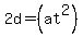 2d=%28at%5E2%29