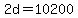 2d=10200