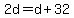 2d=d%2B32%29