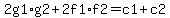 2g1%2Ag2%2B2f+1%2Af+2=c1%2Bc2