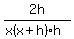 2h%2F%28x%28x%2Bh%29h%29