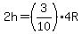 2h=%283%2F10%294R