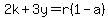 2k%2B3y=r%281-a%29