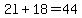 2l%2B18=44