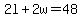 2l%2B2w=48