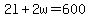 2l%2B2w+=+600