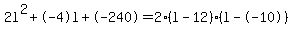 2l%5E2%2B-4l%2B-240+=+2%28l-12%29%2A%28l--10%29