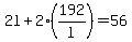 2l+%2B+2%2A%28192%2Fl%29+=+56