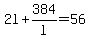 2l+%2B+384%2Fl+=+56