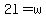 2l+=+w