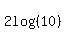2log%28%2810%29%29