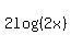 2log%28%282x%29%29