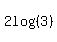 2log%28%283%29%29
