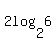 2log%282%2C6%29