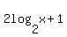2log%282%2Cx%2B1%29