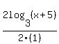 2log%283%2C%28x%2B5%29%29%2F2%281%29