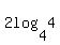 2log%284%2C4%29