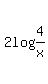 2log%284%2Fx%29