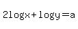 2log%28x%29%2Blog%28y%29=a