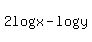 2log%28x%29+-+log%28y%29