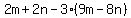 2m%2B2n-3%289m-8n%29