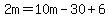 2m=10m-30%2B6
