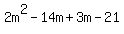 2m%5E2-14m%2B3m-21