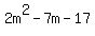 2m%5E2-7m-17