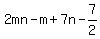 2mn-m%2B7n-expr%287%2F2%29
