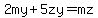 2my%2B5zy=mz