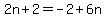 2n%2B2=-2%2B6n