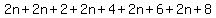 2n%2B2n%2B2%2B2n%2B4%2B2n%2B6%2B2n%2B8