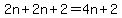 2n%2B2n%2B2=4n%2B2