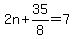 2n%2B35%2F8=7