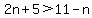 2n%2B5%3E11-n