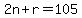 2n%2Br=105
