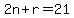 2n%2Br=21