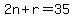 2n%2Br=35